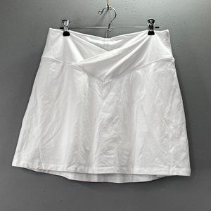 Pink Victorias Secret Skirt Skort XL White Crossover Waist Pockets In Shorts